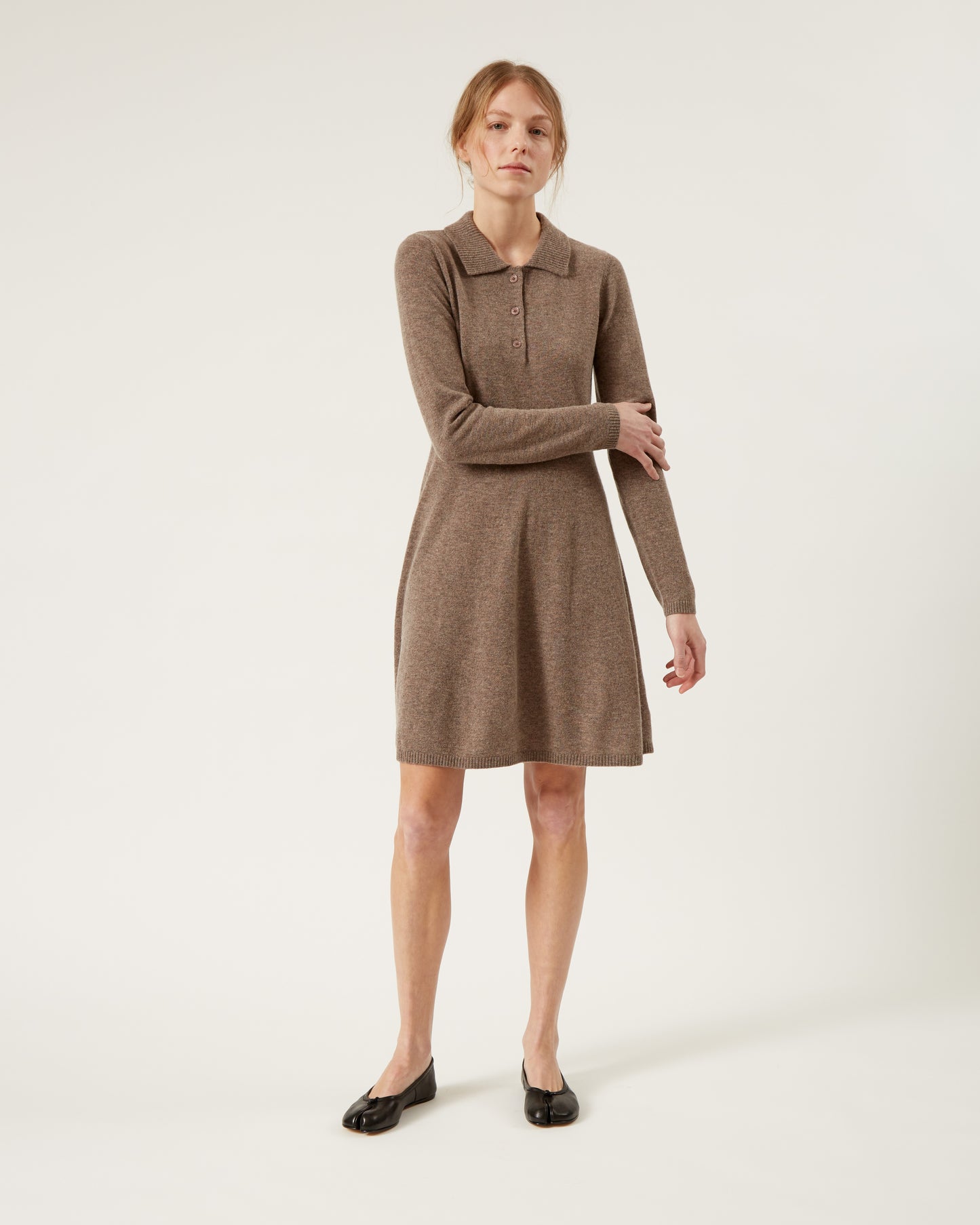 CORINNE wool and cashmere dress