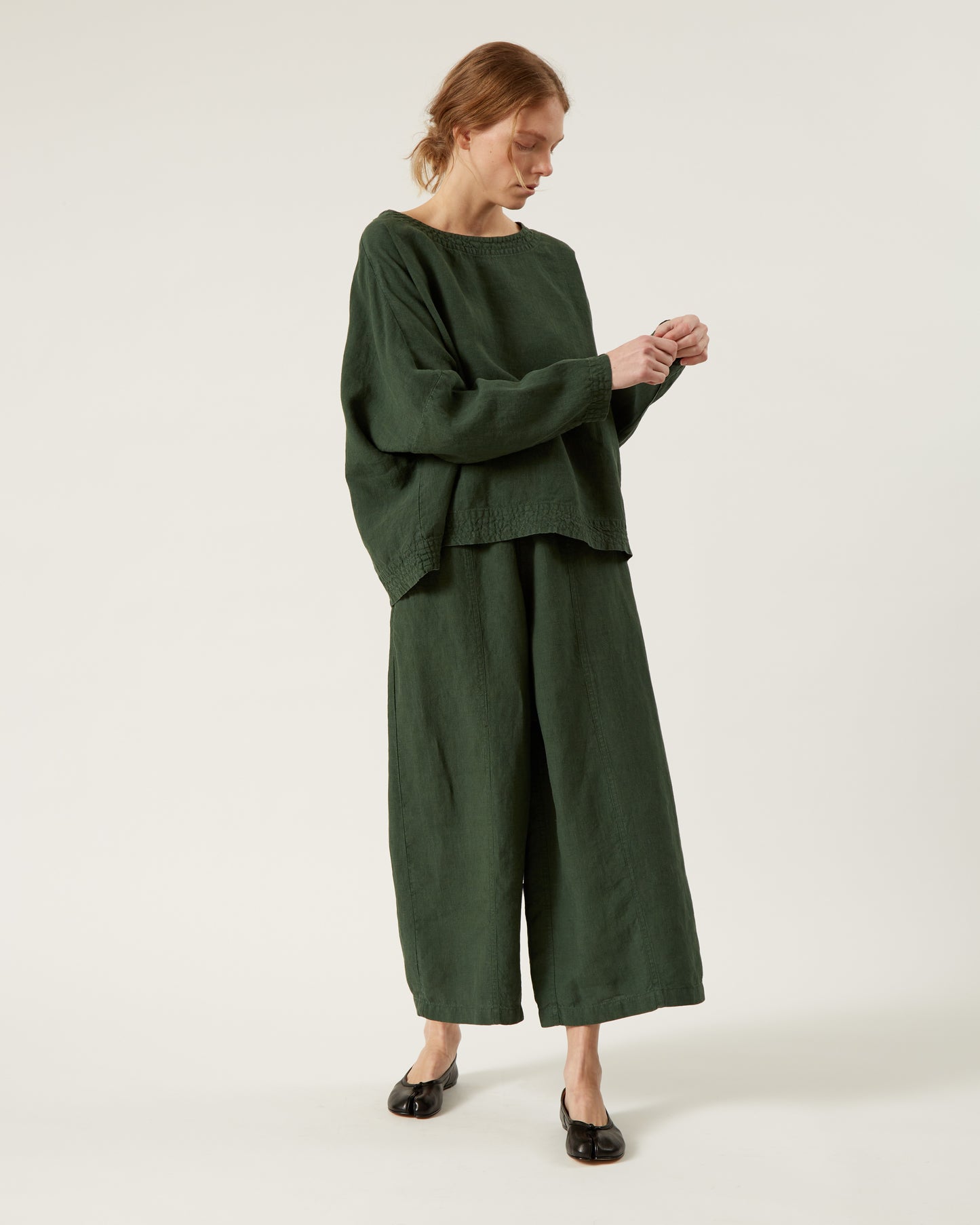 DOMI pants in heavyweight linen