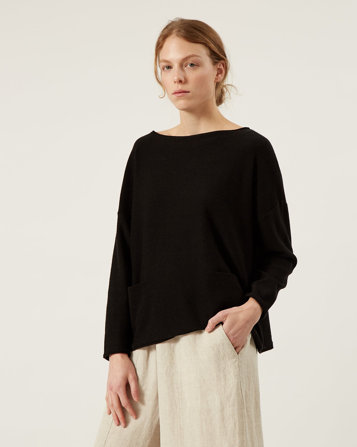 LUCILE cotton and cashmere sweater