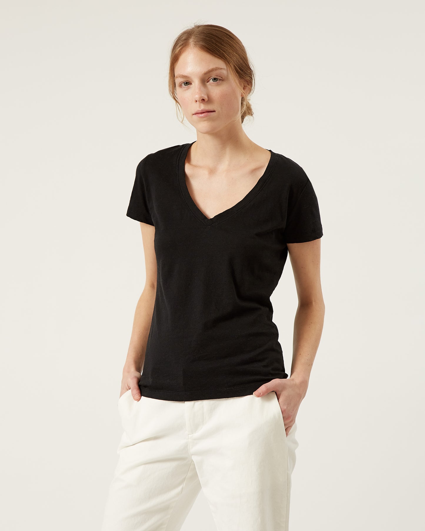 FIONA linen and cotton t-shirt