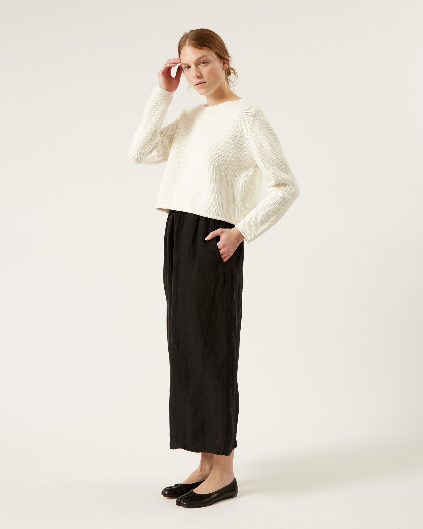 DOMI pants in heavyweight linen