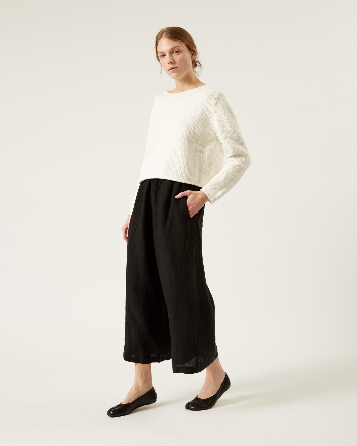 DOMI pants in heavyweight linen