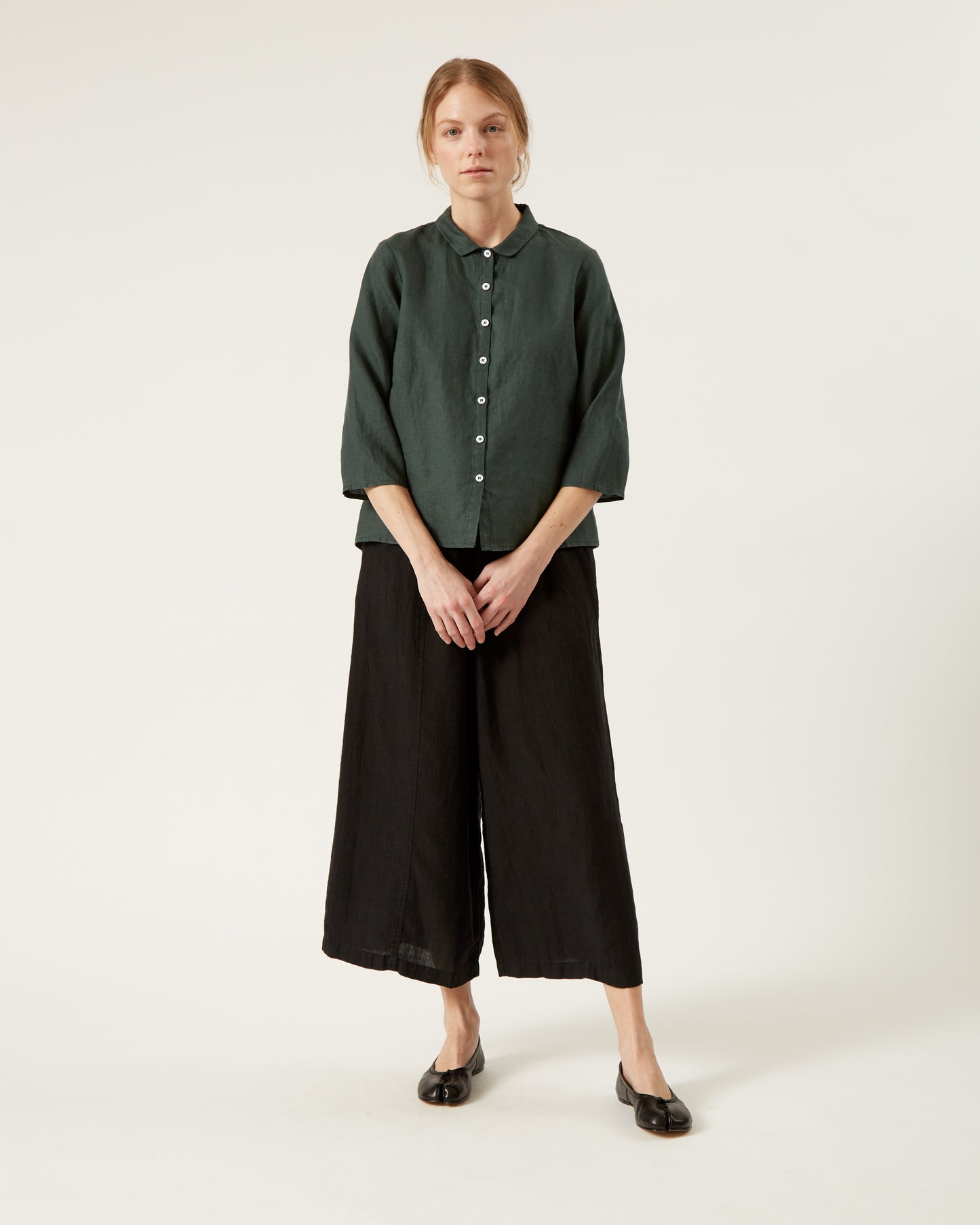 DOMI pants in heavyweight linen