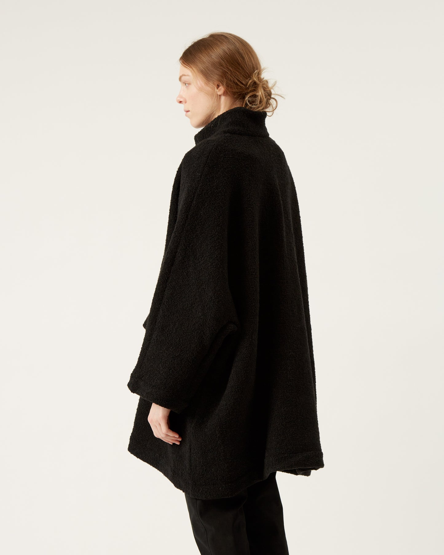 manteau en laine bouclée MARJORIE