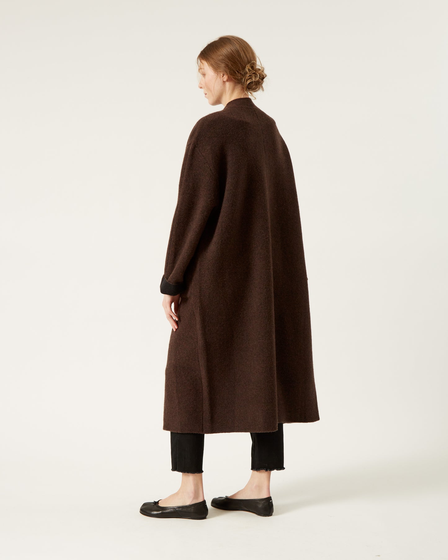 JANET double-sided wool and yak coat