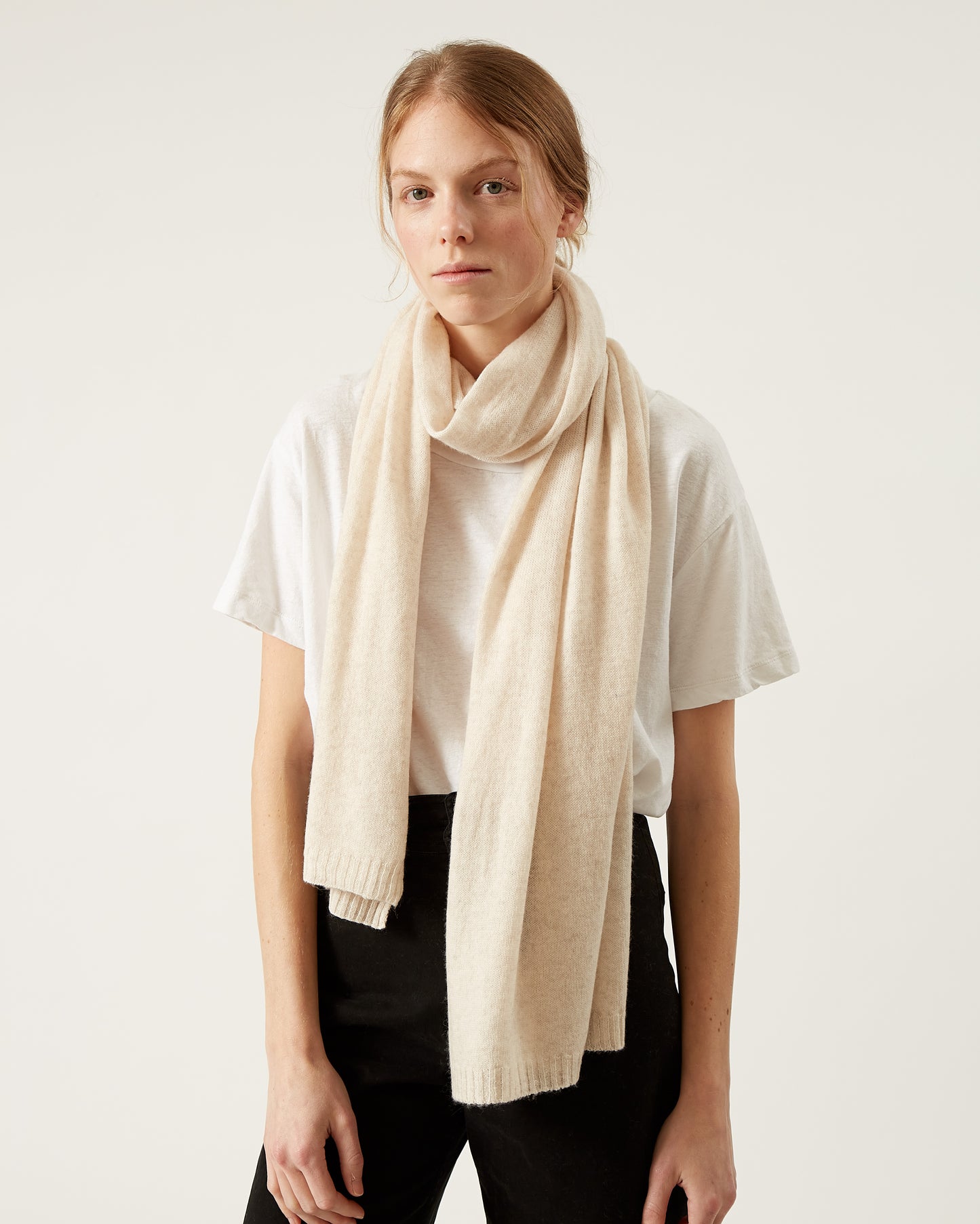 CAL wool and cashmere scarf