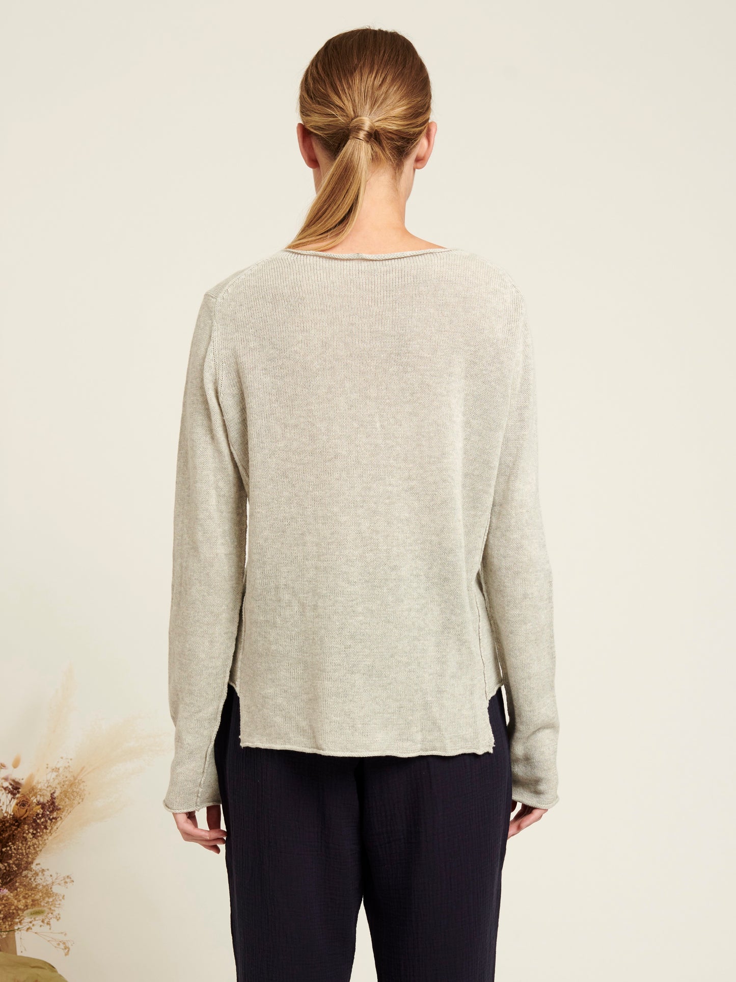 JACKIE linen-cotton sweater