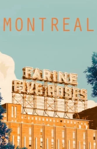 carte Montréal Five Roses - Anne Laudouar